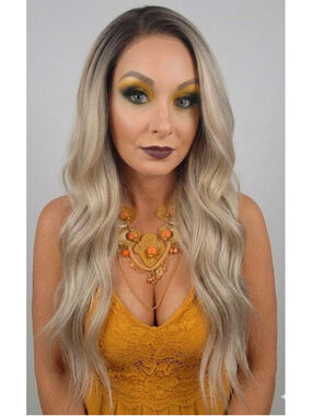 Kendra | 22" Dimensional Platinum Lace Front Wig | 13x4 Swiss Lace